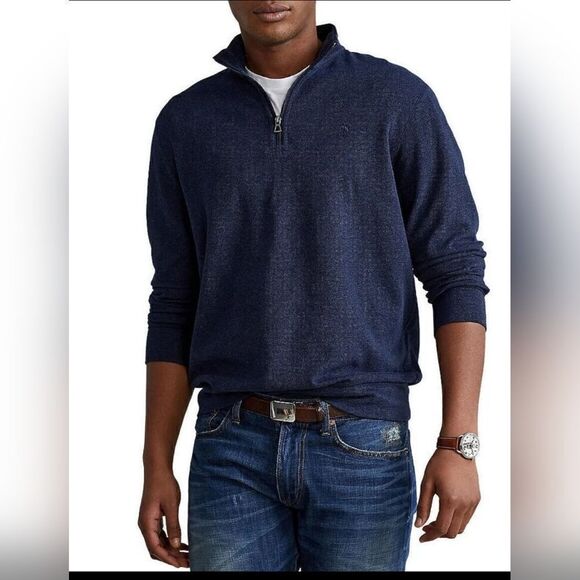 POLO RALPH LAUREN Quarter-Zip Pullover - Size Medium - Picture 1 of 8